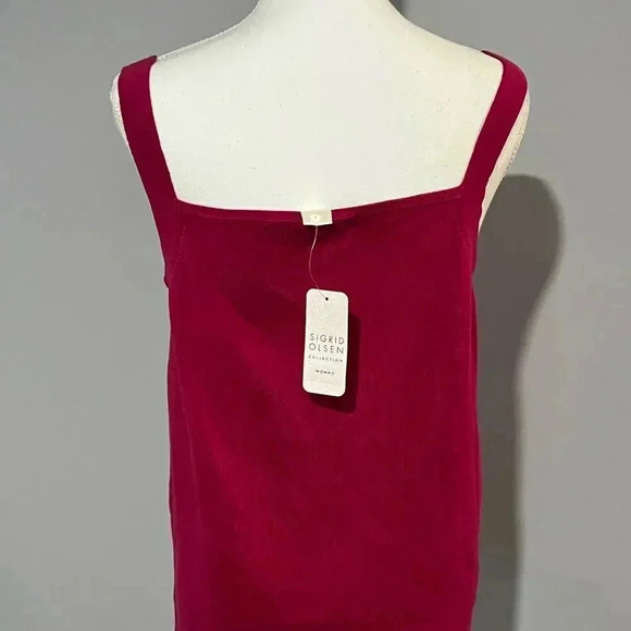 Sigrid Olsen 1X pink silk blend sweater tank with a cute front twist NWT - Picture 13 of 15